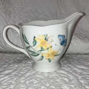 Lenox “Butterfly Meadow” by Louise Le Luyer, small ceramic jug or creamer